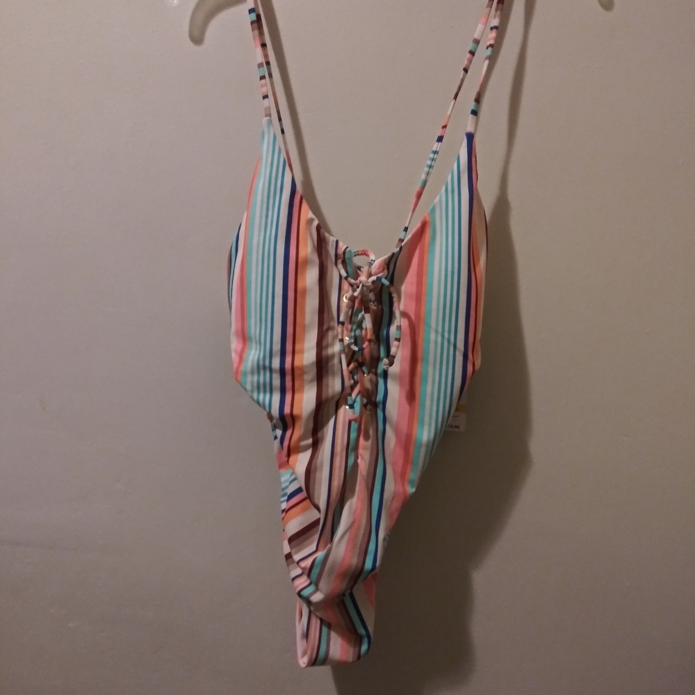 No Boundaries Boho/Coastal Cowgirl Southwestern Stripe Swimsuit